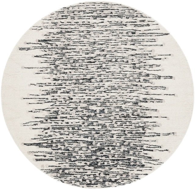 Safavieh Metro 6'-0" x 6'-0" Rug in Black / Ivory