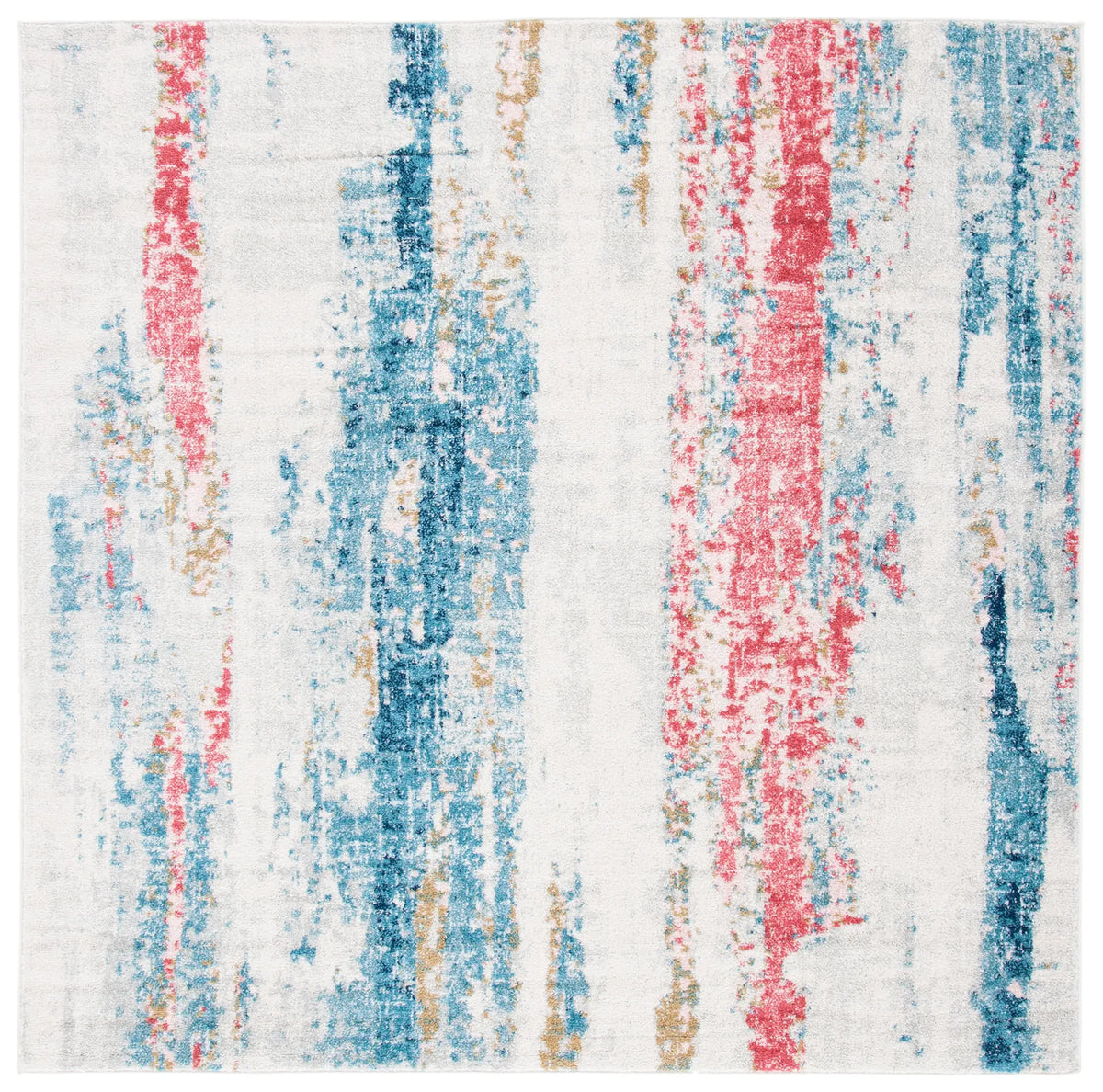 Safavieh Madison 6'-7" x 6'-7" Rug in Ivory / Blue