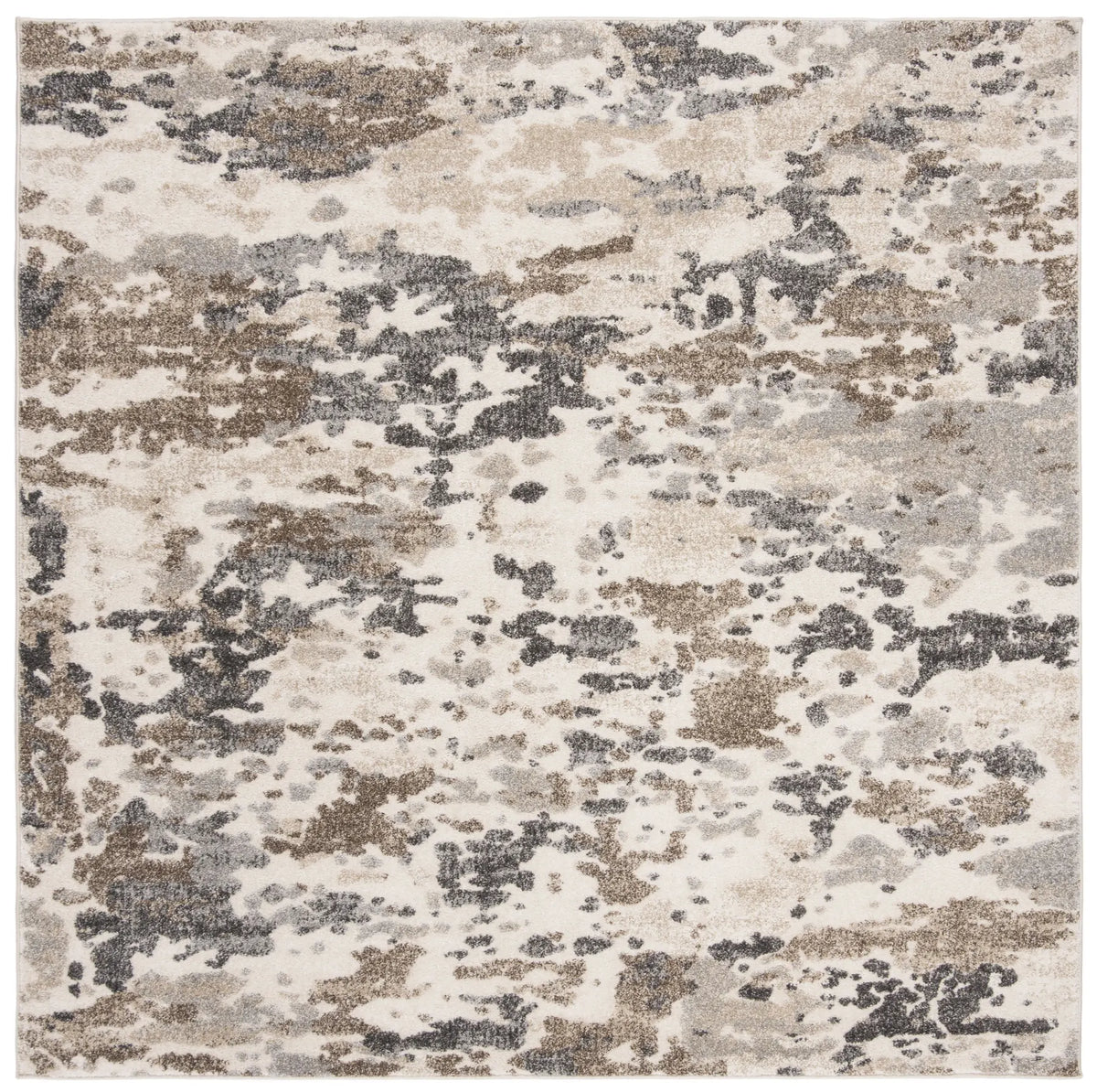 Safavieh Spirit 100 6'-7" x 6'-7" Rug in Taupe / Ivory