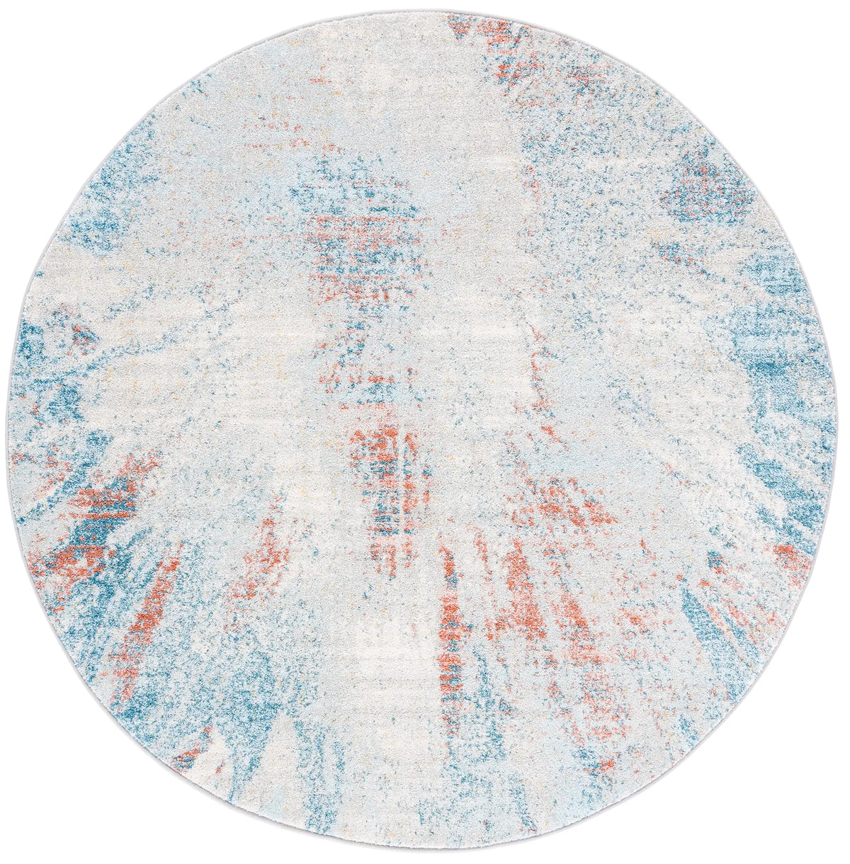 Safavieh Tulum 5'-0" x 5'-0" Rug in Blue / Pink