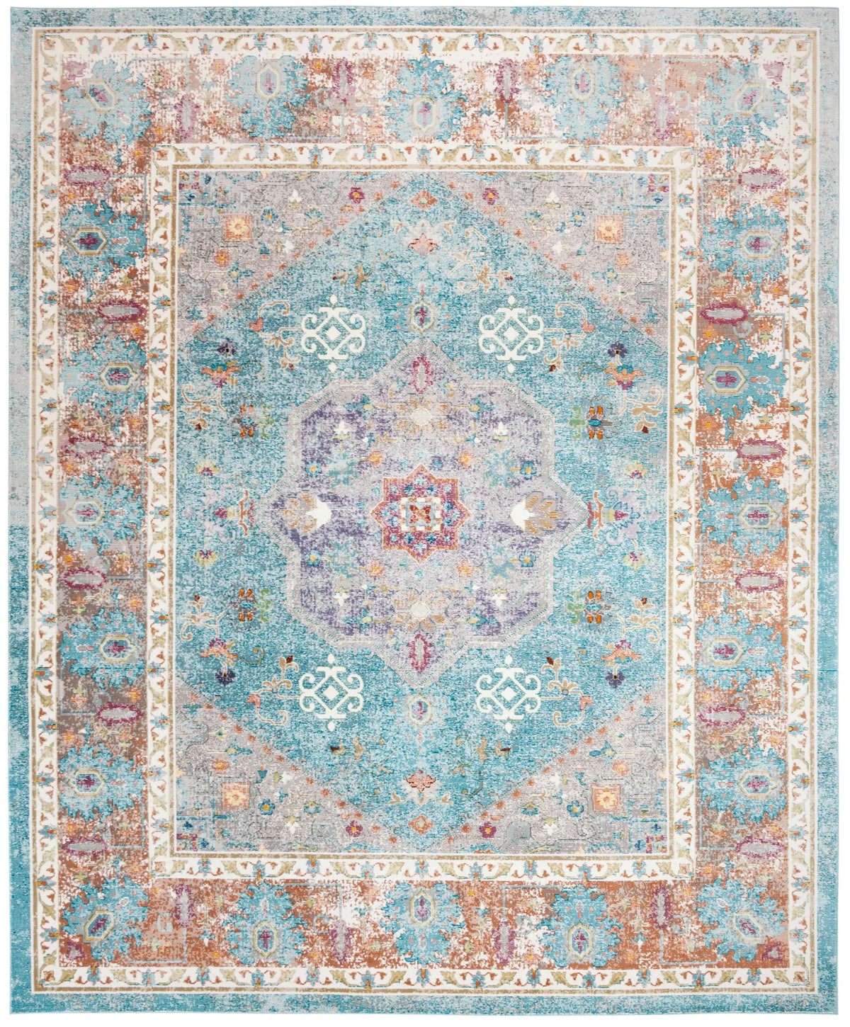 Safavieh Aria 10'-0" x 14'-0" Rug in Blue / Creme