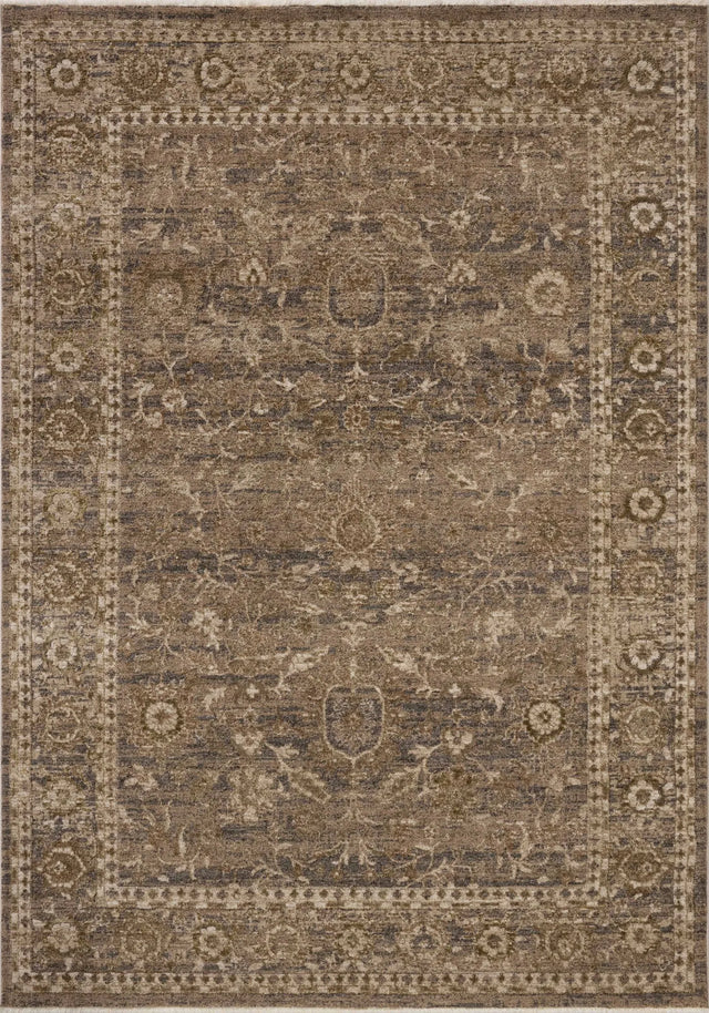 Loloi Haywood HYD-02 Pebble / Charcoal Rug - main flat