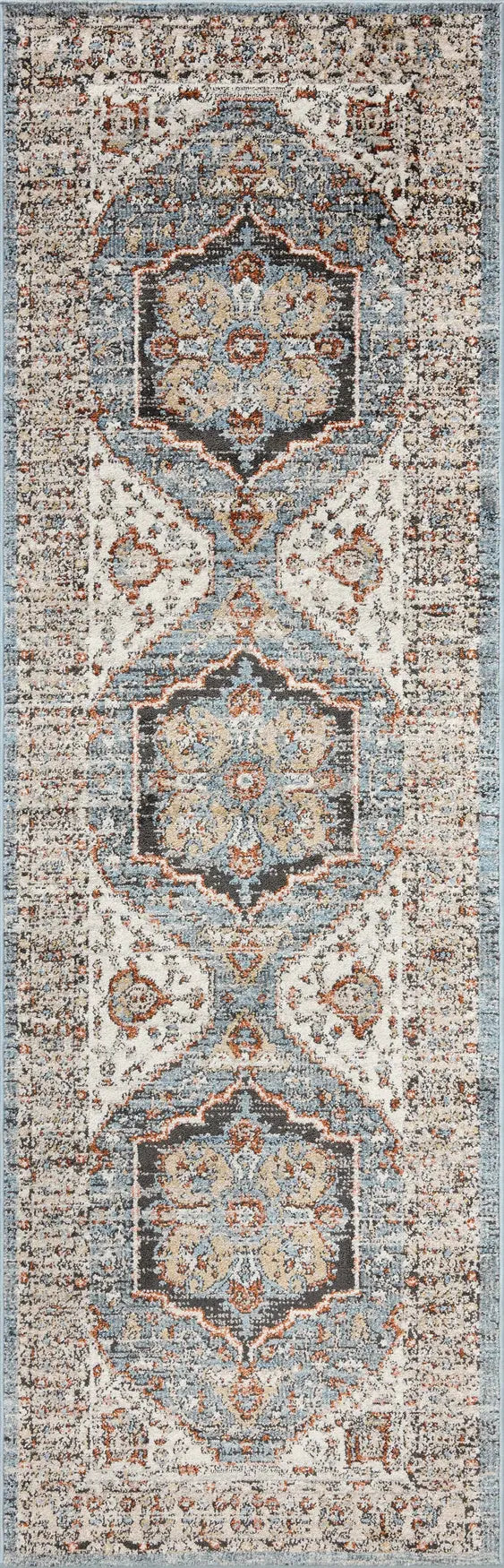 Loloi Odette Odt-06 Sky/Multi Rug - runner flat