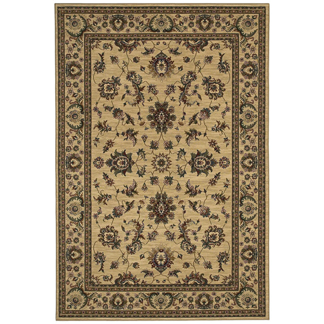 Oriental Weavers Sphinx Ariana 311i3 Ivory / Green Rugs - main flat