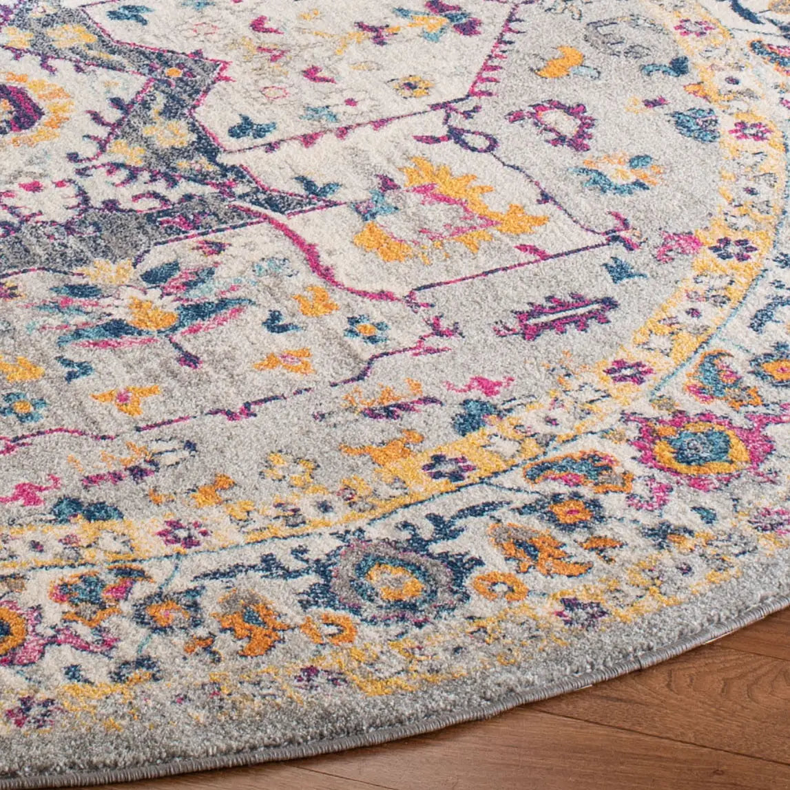 Safavieh Evoke 6'-7" x 6'-7" Rug in Grey / Grey