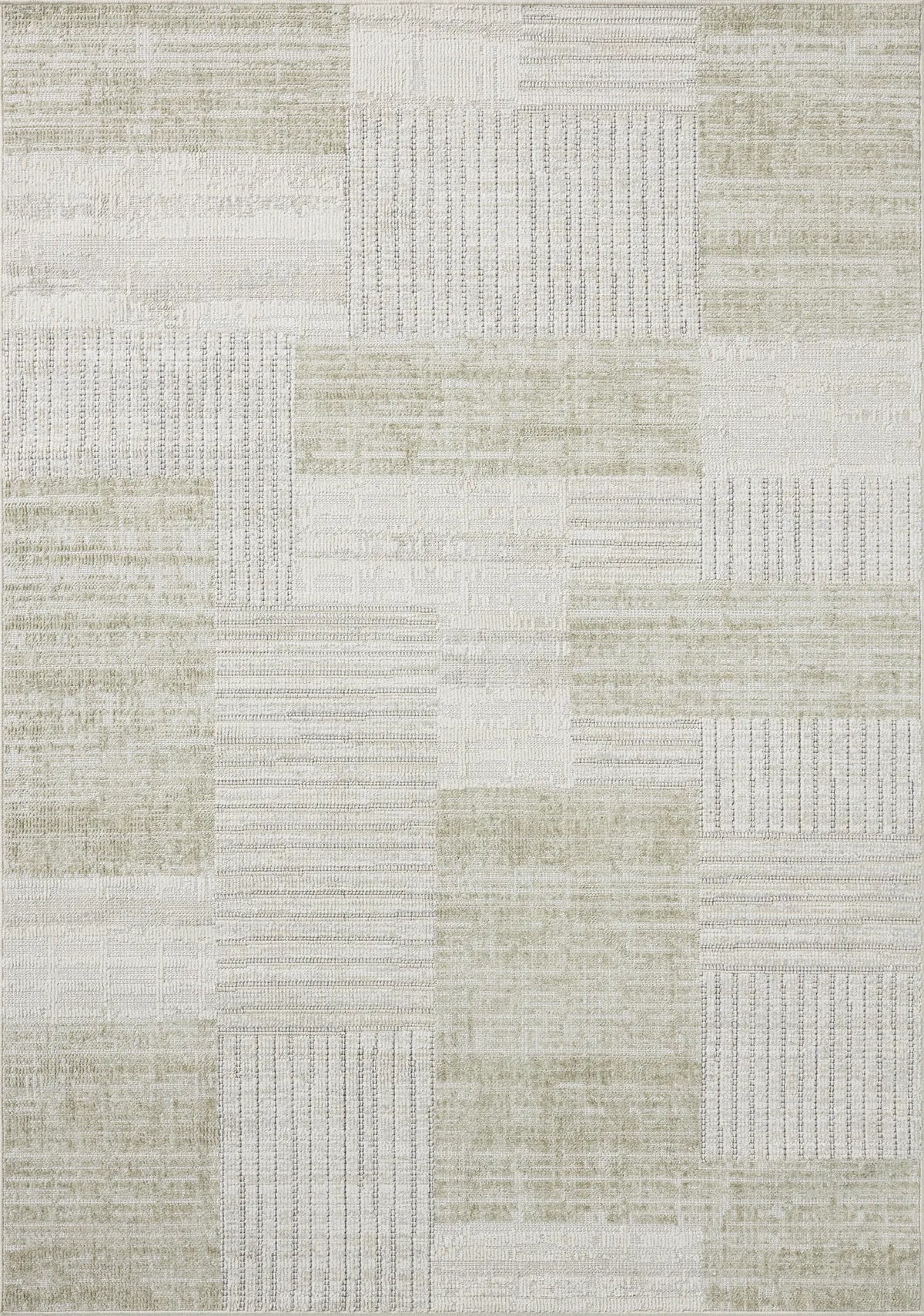 Loloi Roxie ROX-06 Contemporary Power Loomed Linen, Sage Rug - main flat