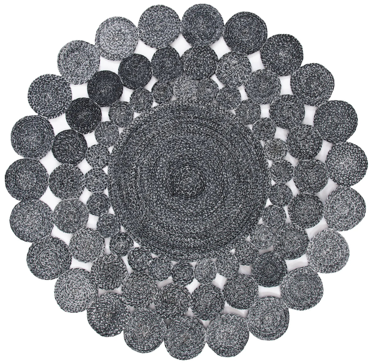 Safavieh Cape Cod 5'-0" x 5'-0" Rug in Charcoal