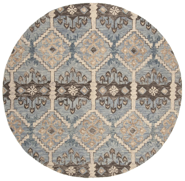 Safavieh Aspen 5'-0" x 5'-0" Rug in Light Blue / Cream