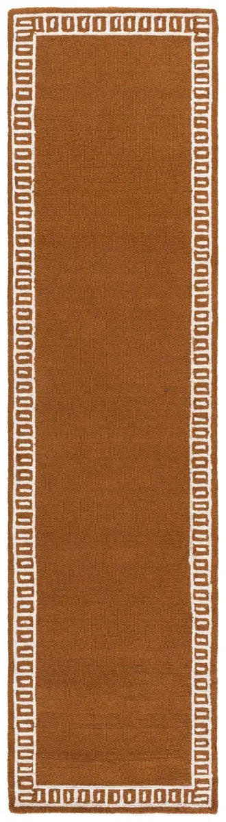 Safavieh Metro 2'-3" x 9'-0" Rug in Rust / Ivory