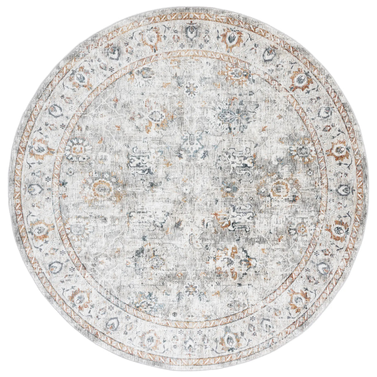 Safavieh Dream 6'-7" x 6'-7" Rug in Ivory / Light Grey
