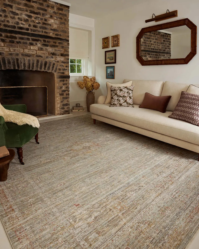 Chris Loves Julia x Loloi Ida IDA-05 Spa / Sunrise Rug - room scene 3
