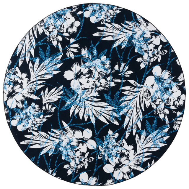 Safavieh Malibu 6'-0" x 6'-0" Rug in Black / Blue