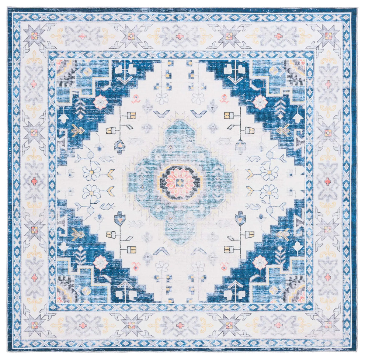 Safavieh Arizona 6'-0" x 6'-0" Rug in Navy / Ivory