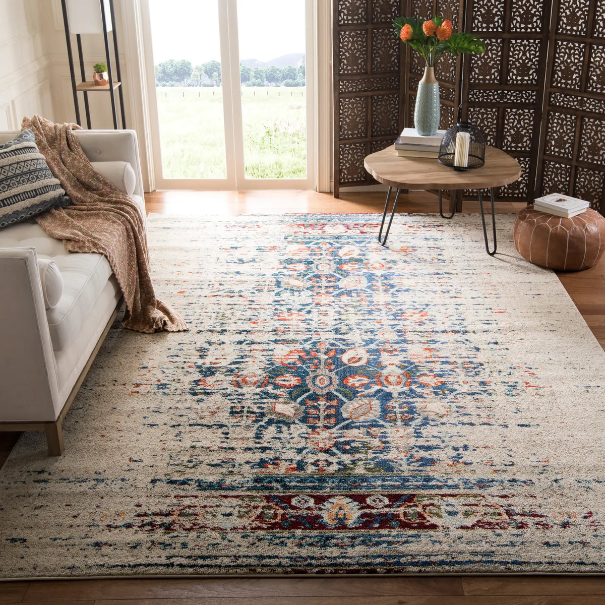 Safavieh Monaco 10'-0" x 14'-0" Rug in Ivory / Blue
