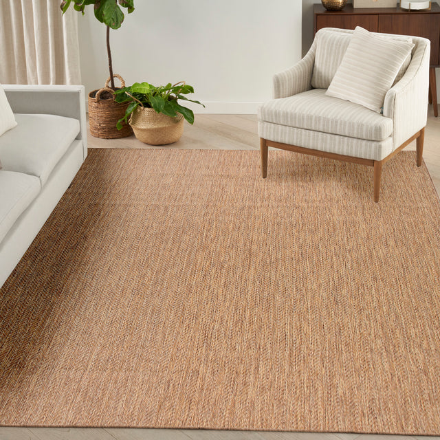 Nourison Horizon Indoor/Outdoor HOZ02 Natural Contemporary Area Rugs