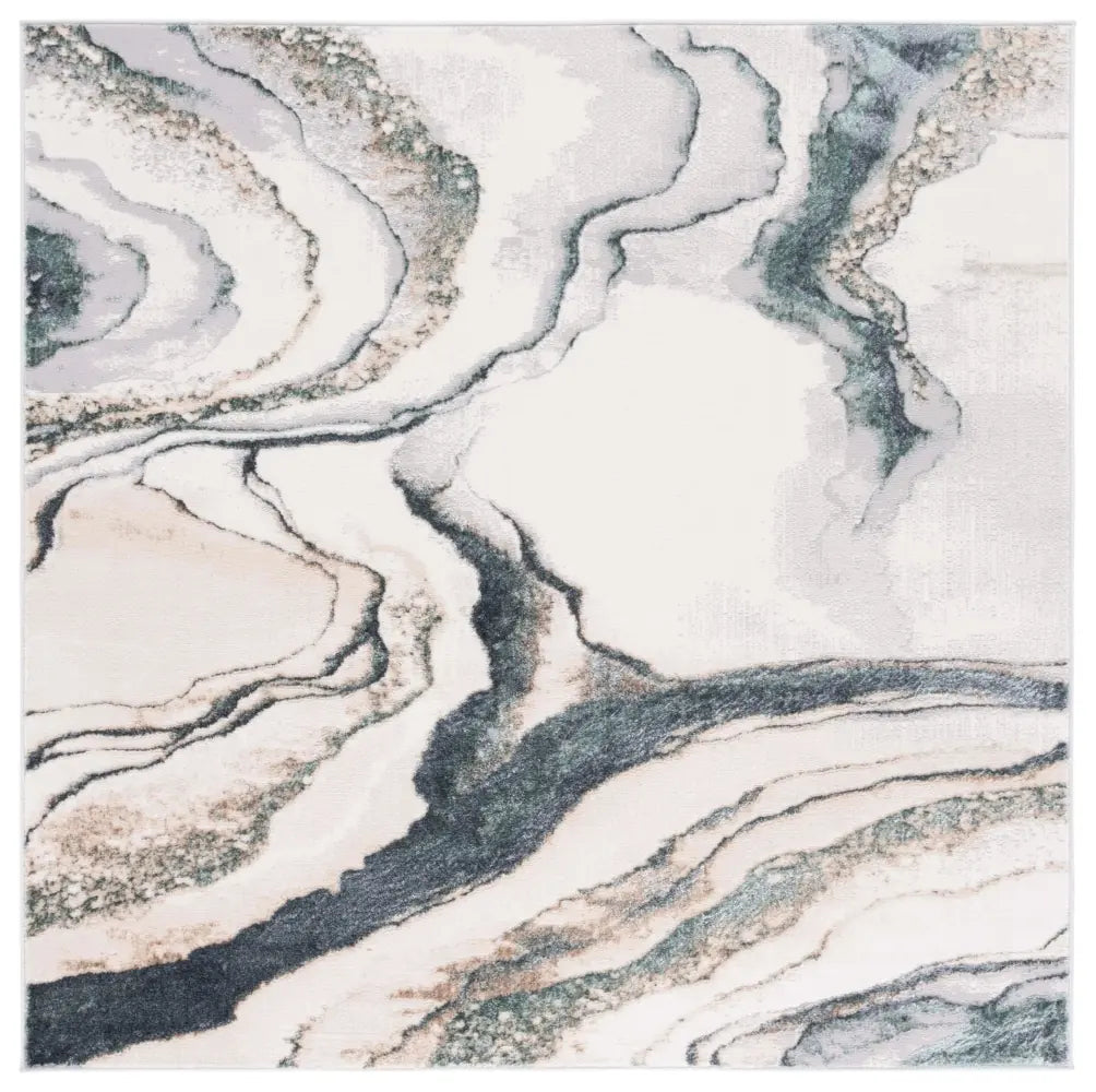 Safavieh Alenia 100 6'-7" x 6'-7" Rug in Grey / Blue
