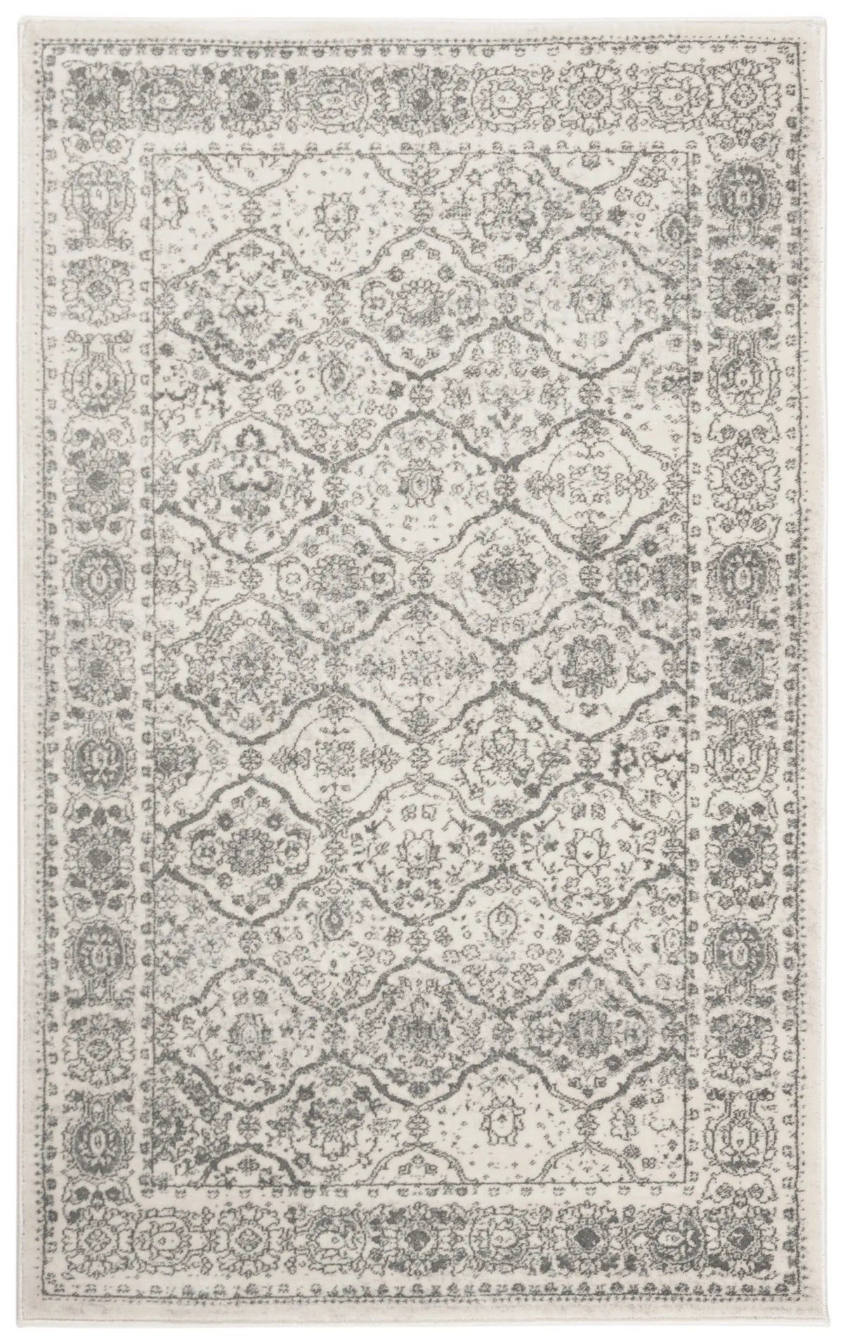 Safavieh Carnegie 3'-0" x 5'-0" Rug in Cream / Dark Grey