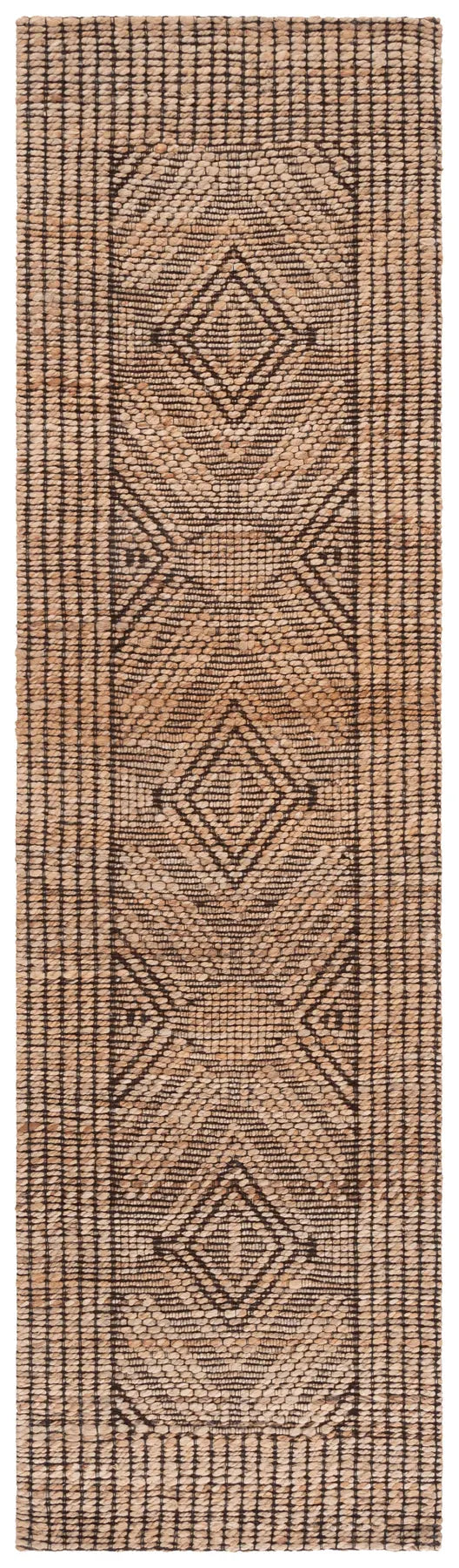 Safavieh Natural Fiber 2'-3" x 8'-0" Rug in Natural / Black