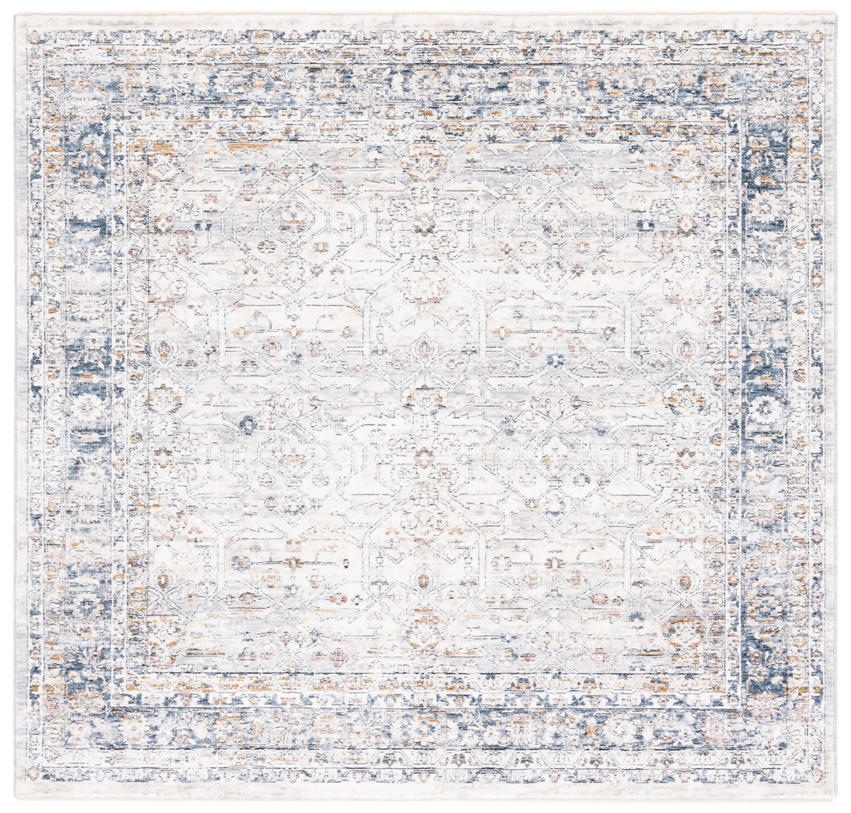 Safavieh Moondust 600 6'-0" x 6'-0" Rug in Grey / Blue