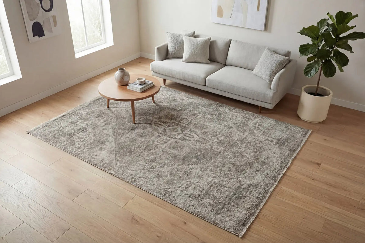 Dynamic Rugs Valeria 10524 Power Loomed Transitional Ivory/Beige/Multi Rug - Room