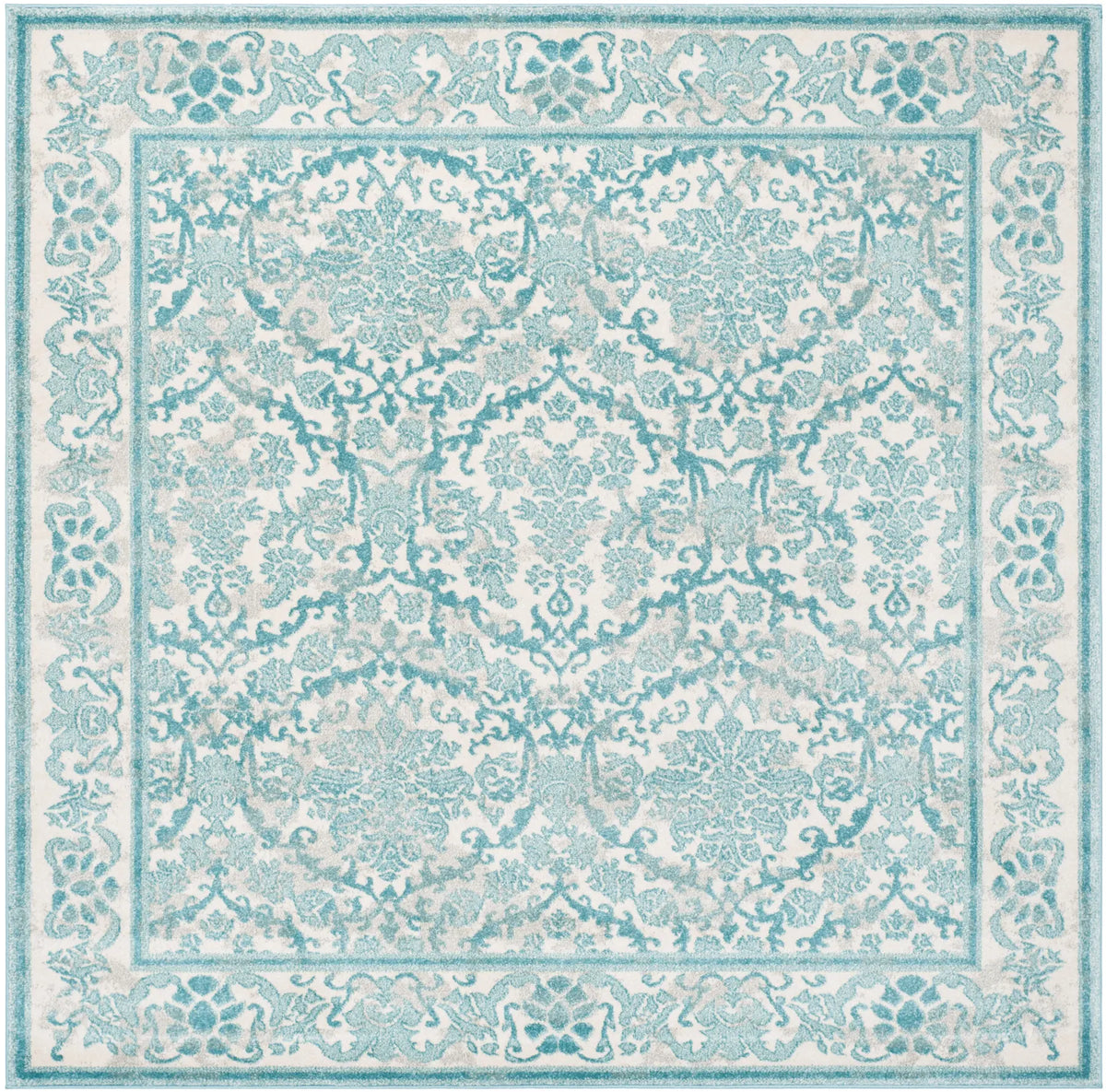 Safavieh Evoke 6'-7" x 6'-7" Rug in Ivory / Light Blue