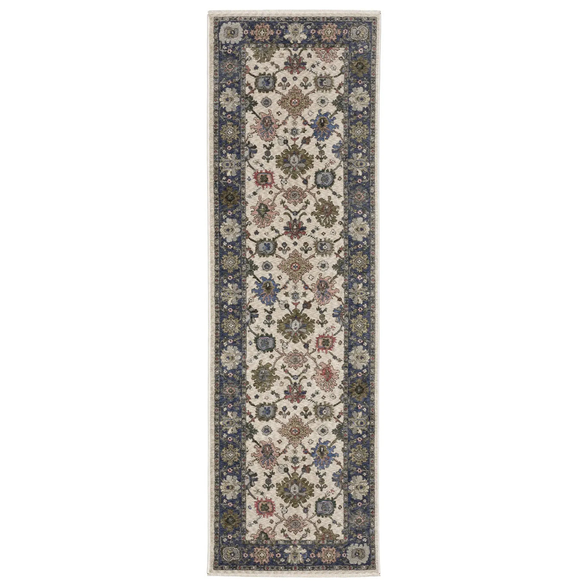 Oriental Weavers Sphinx HASTINGS HA01E Ivory Floral Rugs - runner
