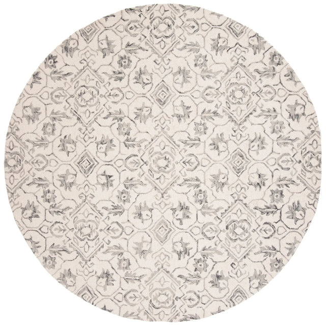 Safavieh Dip Dye 7'-0" x 7'-0" Rug in Grey / Ivory