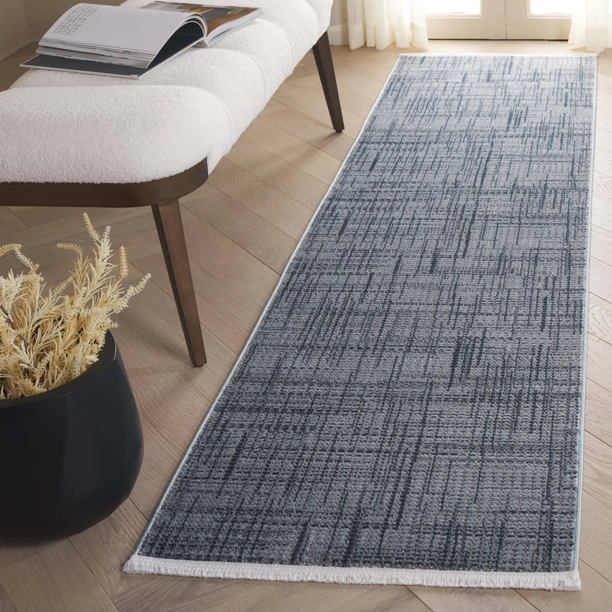 Safavieh Mila 2'-2" x 8'-0" Rug in Blue / Grey