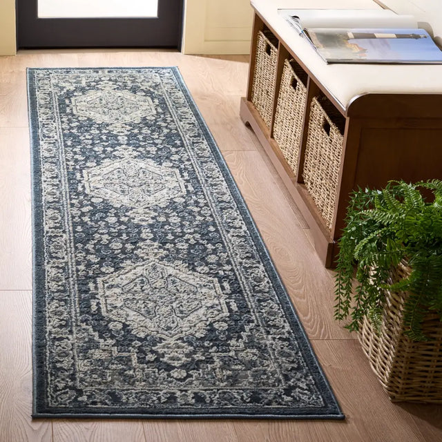 Safavieh Cameron 2'-2" x 8'-0" Rug in Blue / Grey