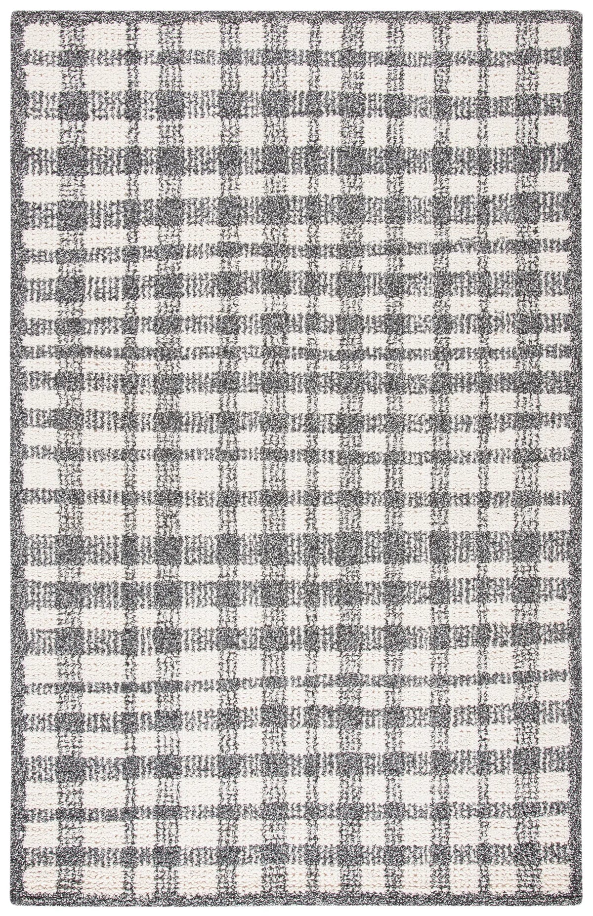 Safavieh Abstract 4'-0" x 6'-0" Rug in Ivory / Black