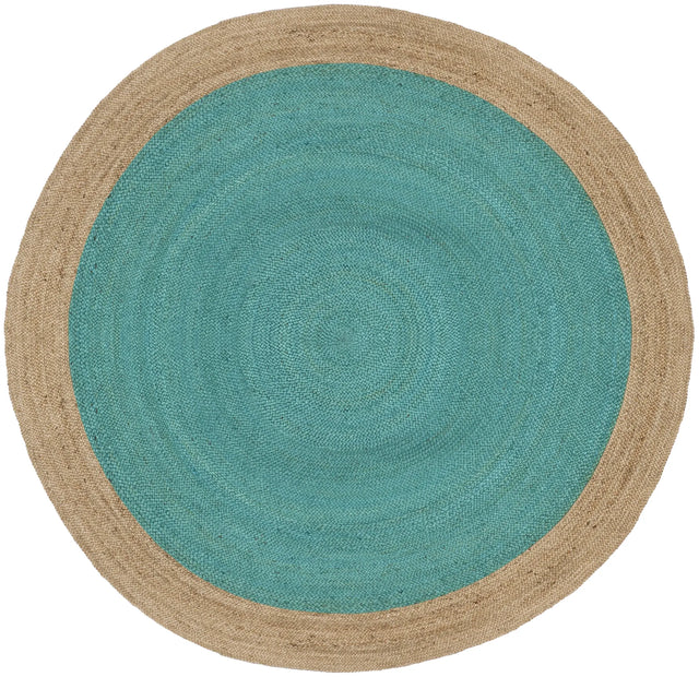Safavieh Natural Fiber 10'-0" x 10'-0" Rug in Teal / Natural