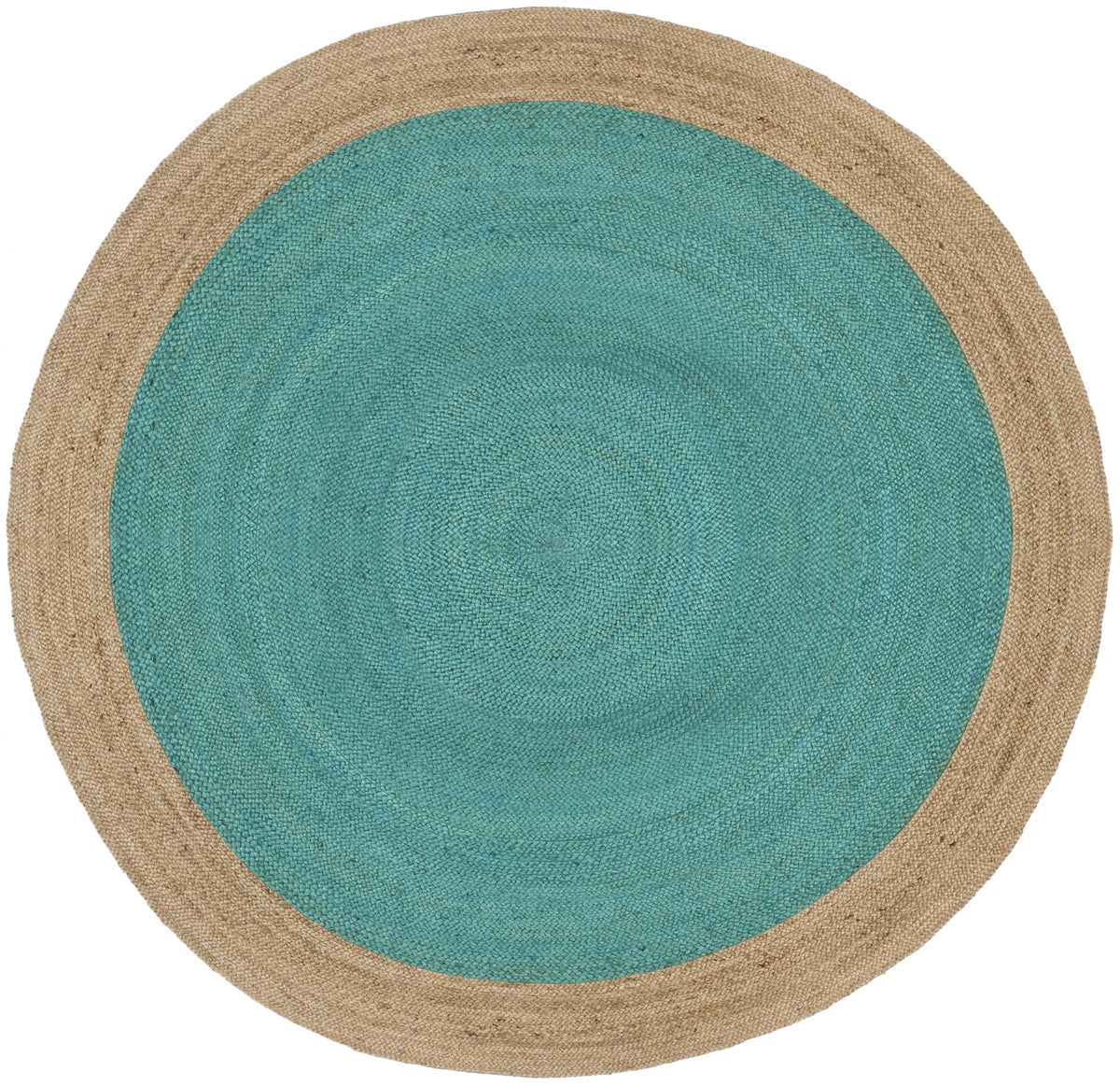 Safavieh Natural Fiber 10'-0" x 10'-0" Rug in Teal / Natural