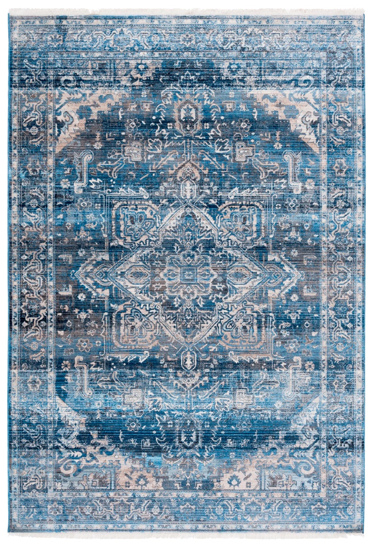 Safavieh Vintage Persian 4'-0" x 6'-0" Rug in Navy / Ivory