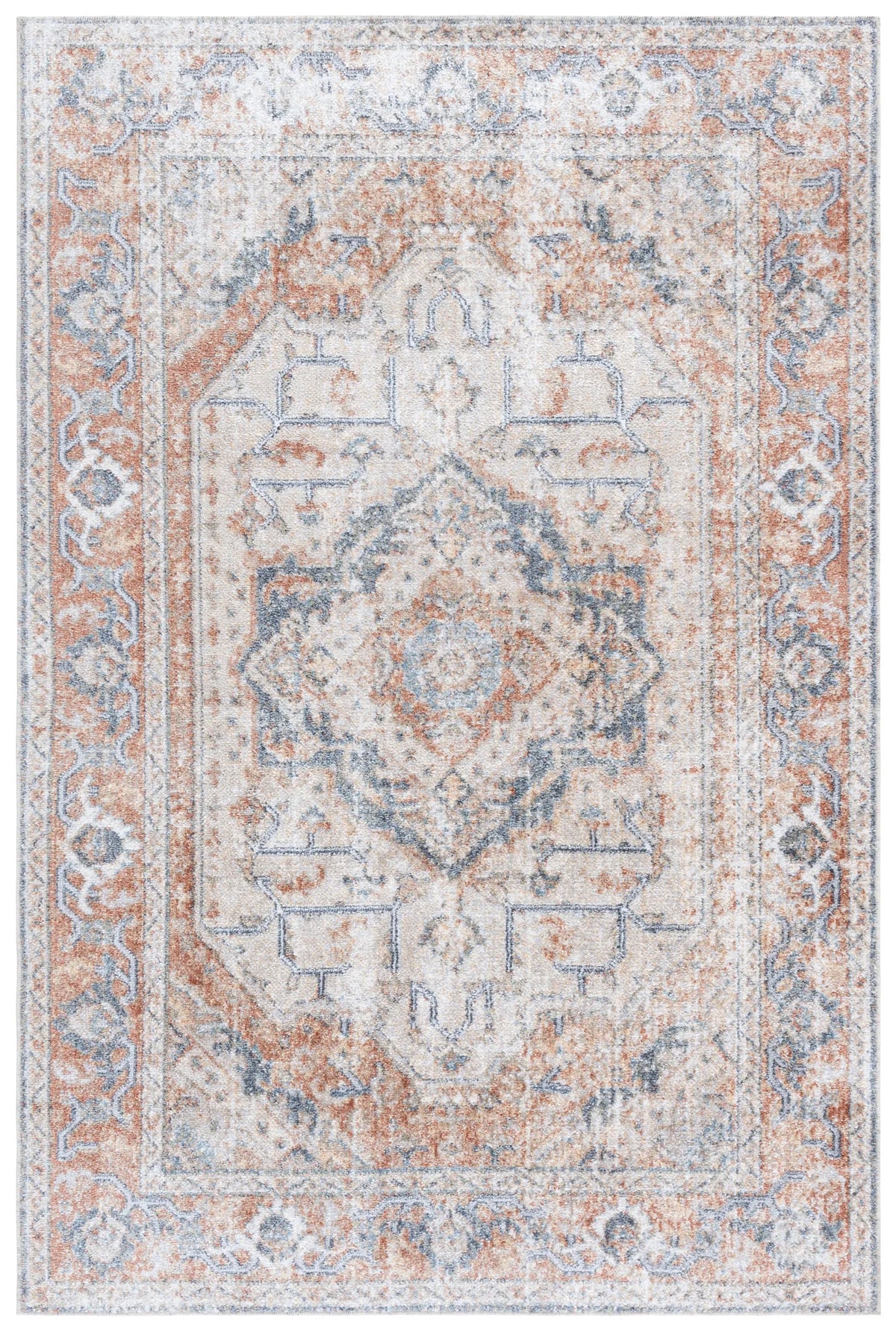 Safavieh Baltimore 4'-0" x 6'-0" Rug in Beige / Rust