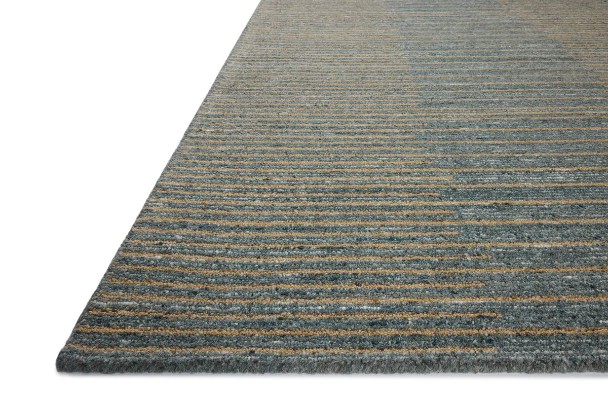 Loloi Elias Ela-03 Slate/Natural Rug - rug corner
