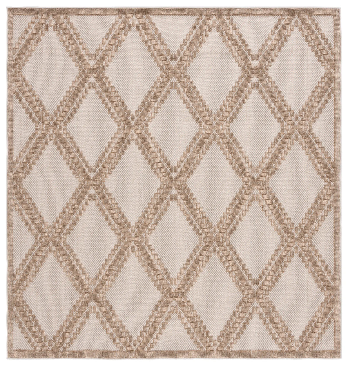 Safavieh Global 6'-7" x 6'-7" Rug in Beige / Brown