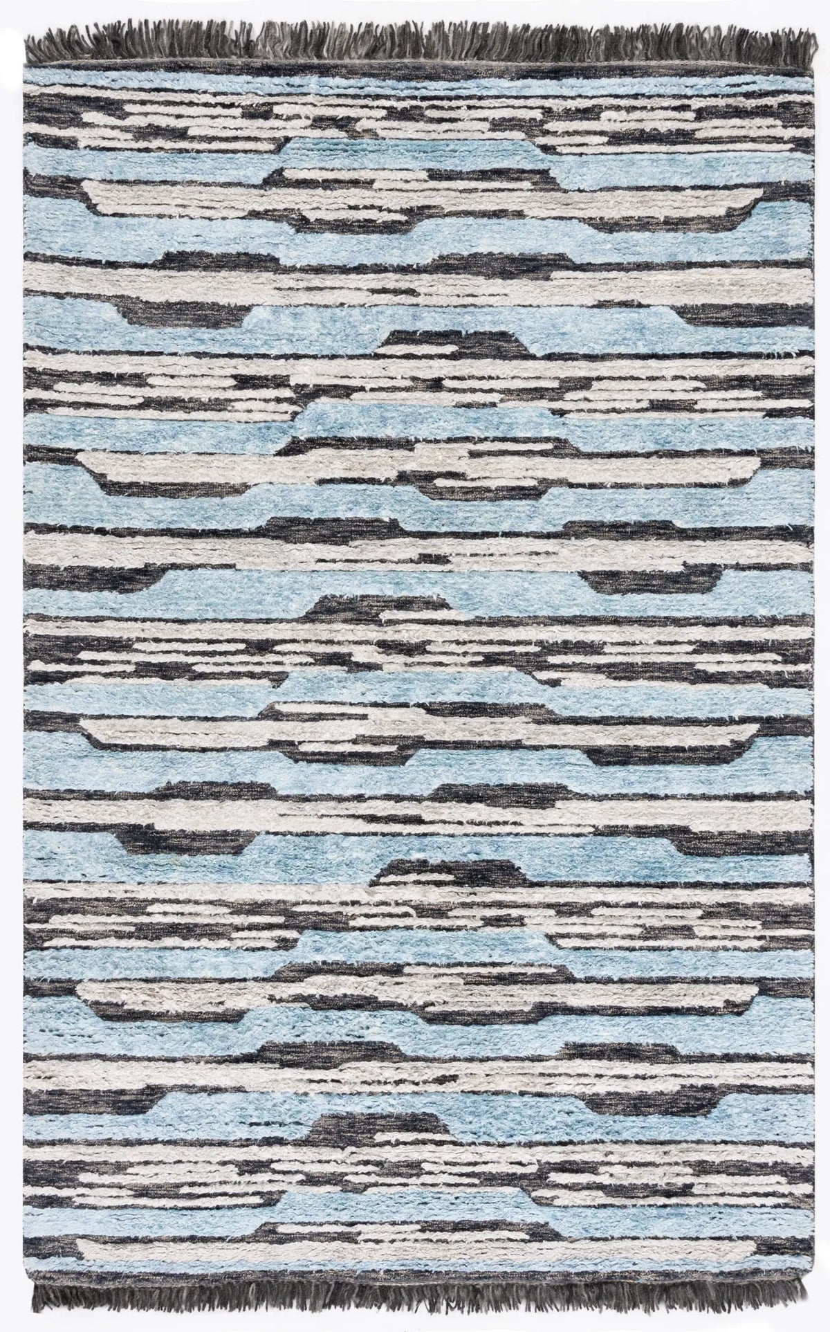 Safavieh Kenya 4'-0" x 6'-0" Rug in Charcoal / Blue