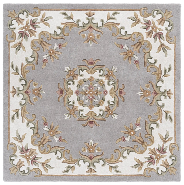 Safavieh Aubusson 6'-0" x 6'-0" Rug in Olive / Ivory