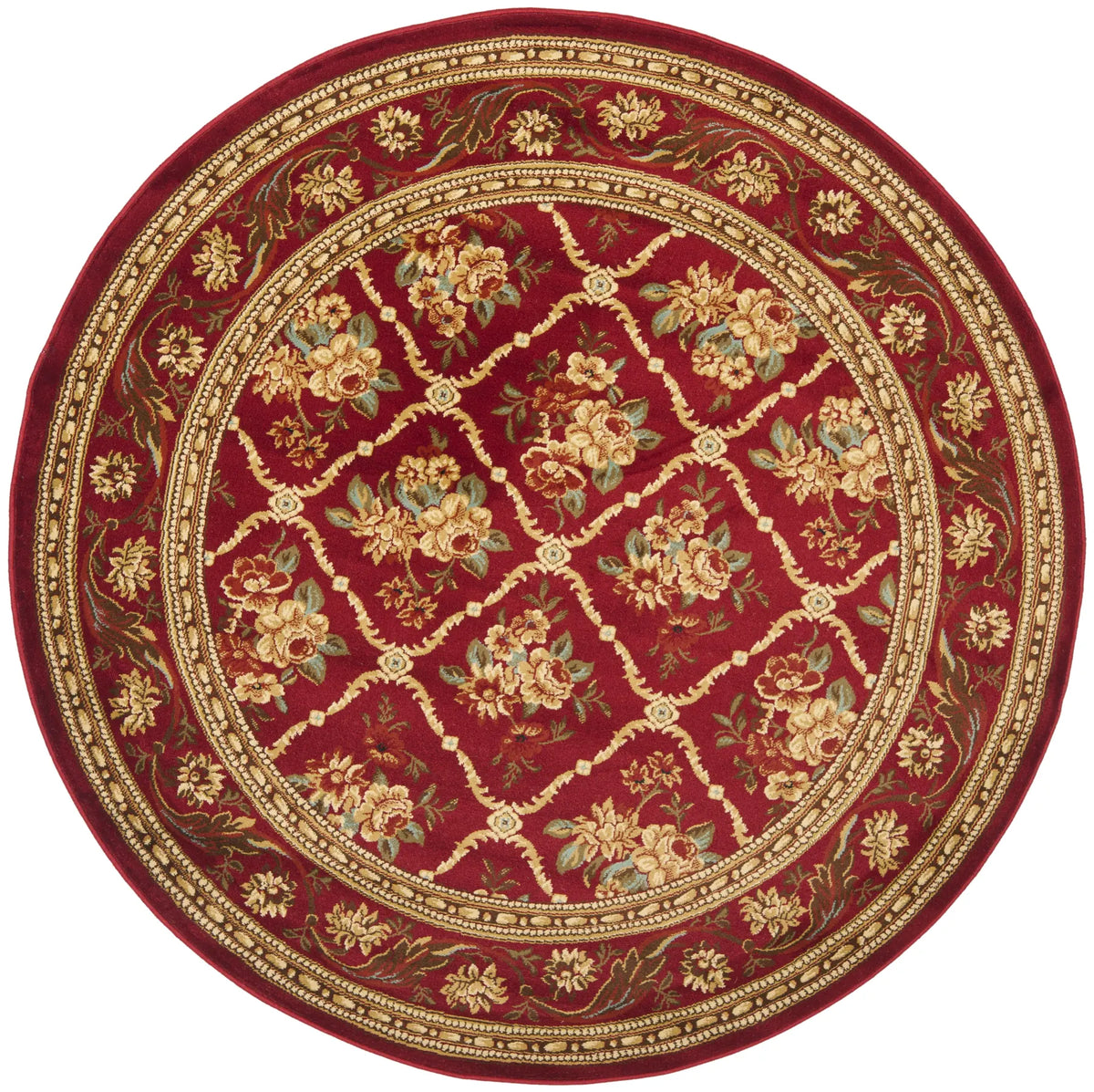 Safavieh Lyndhurst 5'-3" x 5'-3" Rug in Red / Red