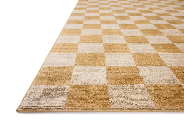 Chris Loves Julia x Loloi Calvin CLV-01 Apricot / Ivory Rug - rug corner