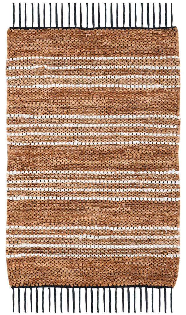 Safavieh Vintage Leather 2'-0" x 3'-0" Rug in Brown / Natural