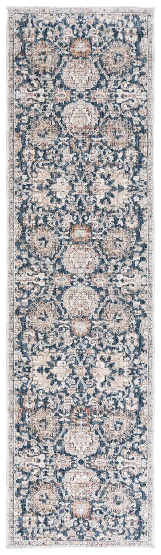Safavieh Sutton 2'-2" x 8'-0" Rug in Navy / Beige Brown