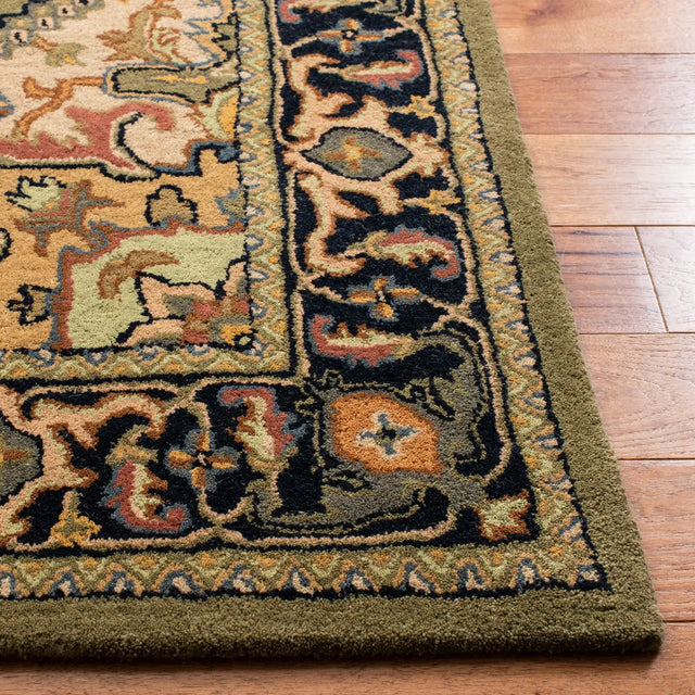 Safavieh Heritage 4'-0" x 6'-0" Rug in Green / Light Brown