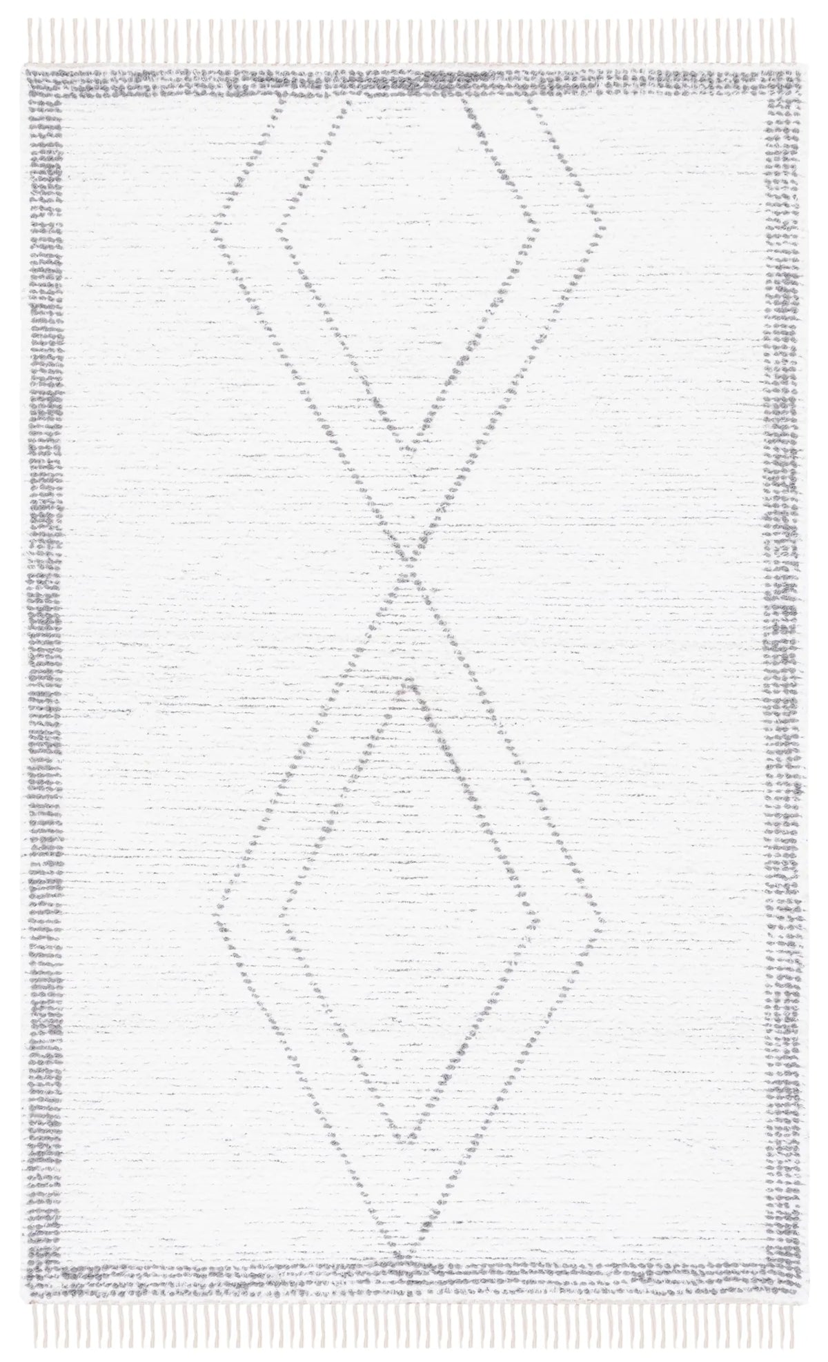 Safavieh Casablanca 4'-0" x 6'-0" Rug in Ivory / Grey