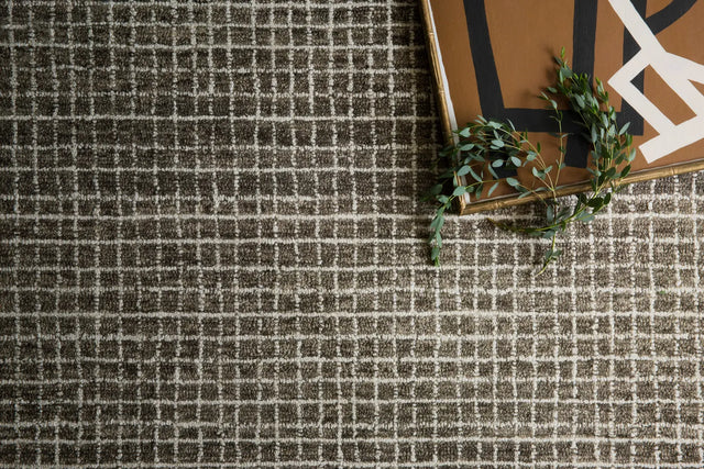 Loloi Giana Gh-01 Charcoal Rugs - styled aerial 1