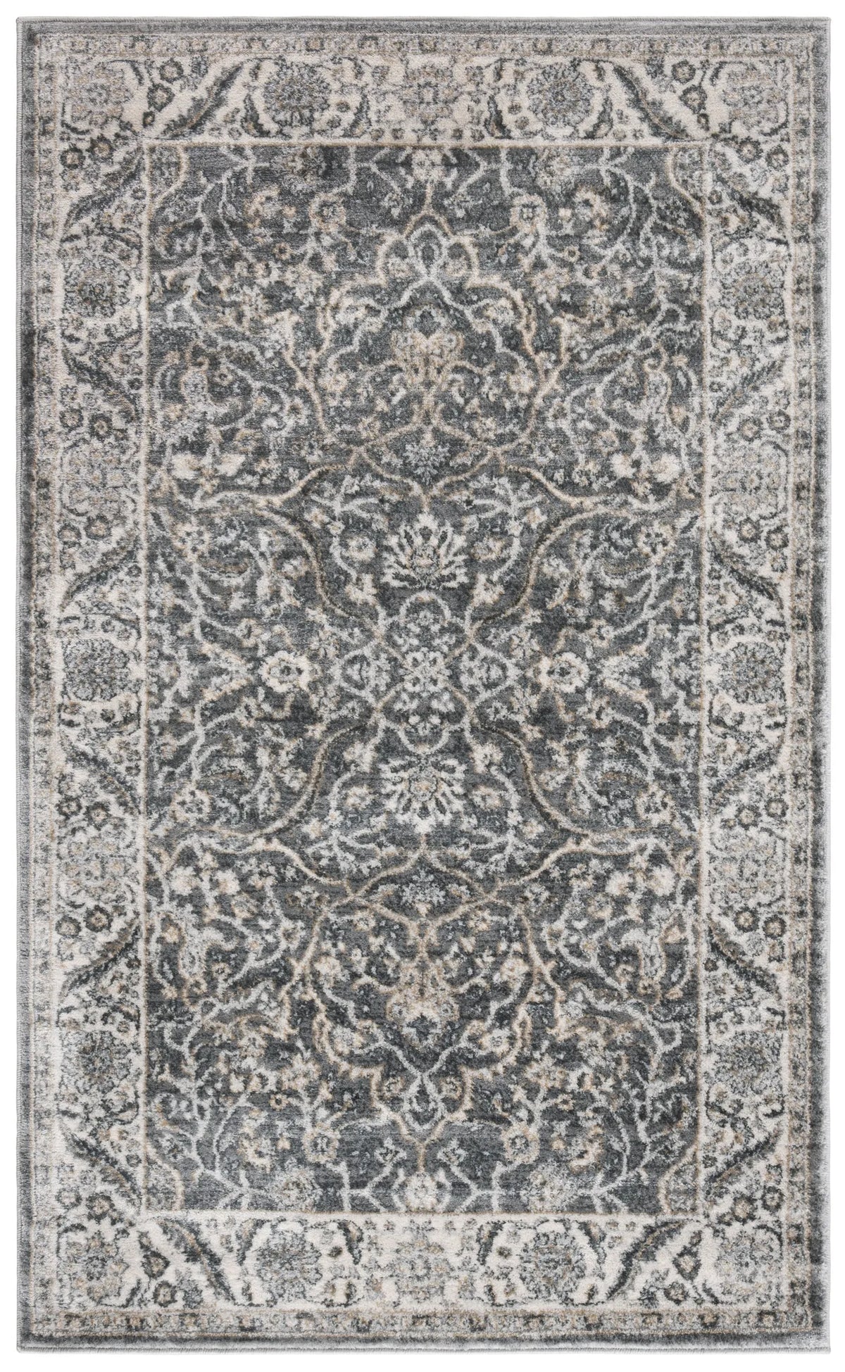 Safavieh Isabella 3'-0" x 5'-0" Rug in Grey / Dark Grey