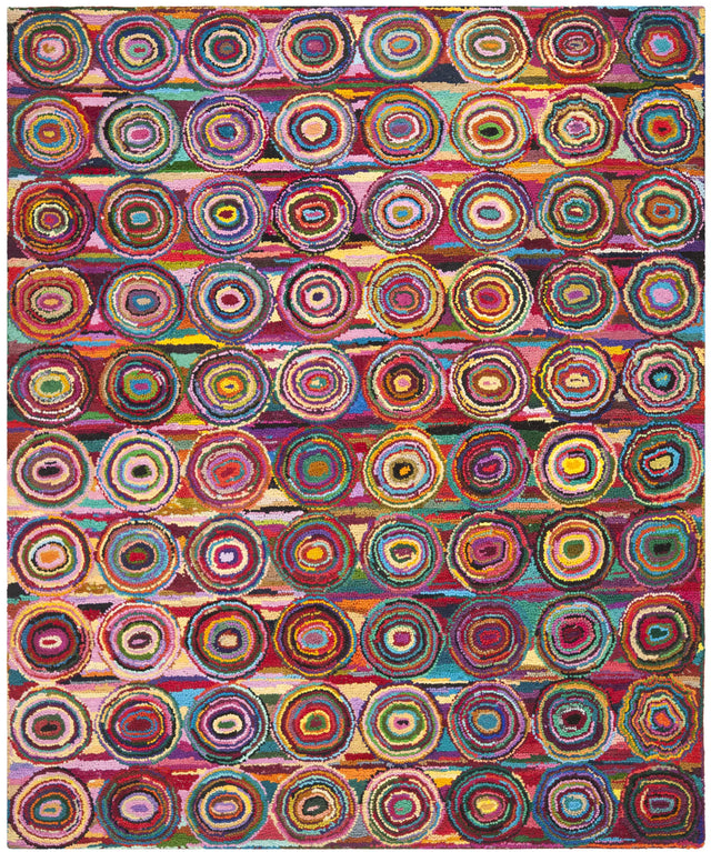 Safavieh Nantucket 10'-0" x 14'-0" Rug in Pink / Multi