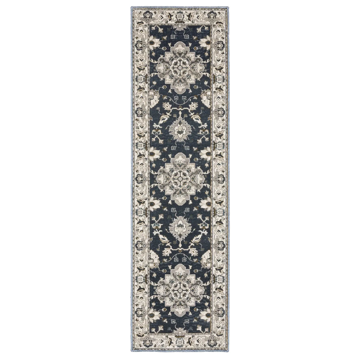 Oriental Weavers Sphinx Ellington Ell08 Blue/ Beige Rug - runner