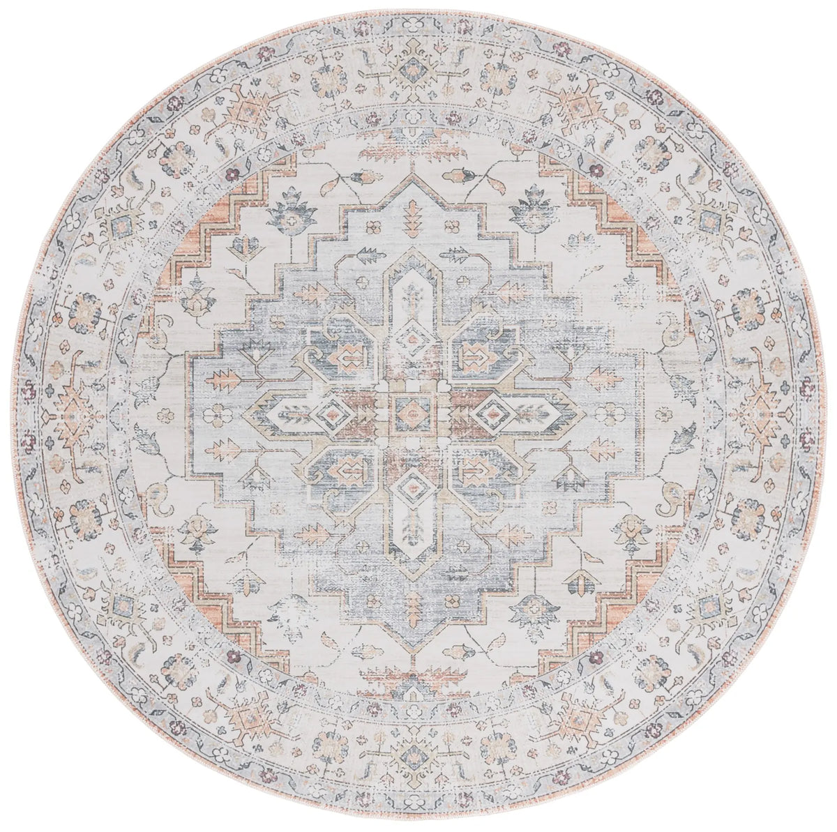 Safavieh Arizona 6'-0" x 6'-0" Rug in Sage / Light Rust