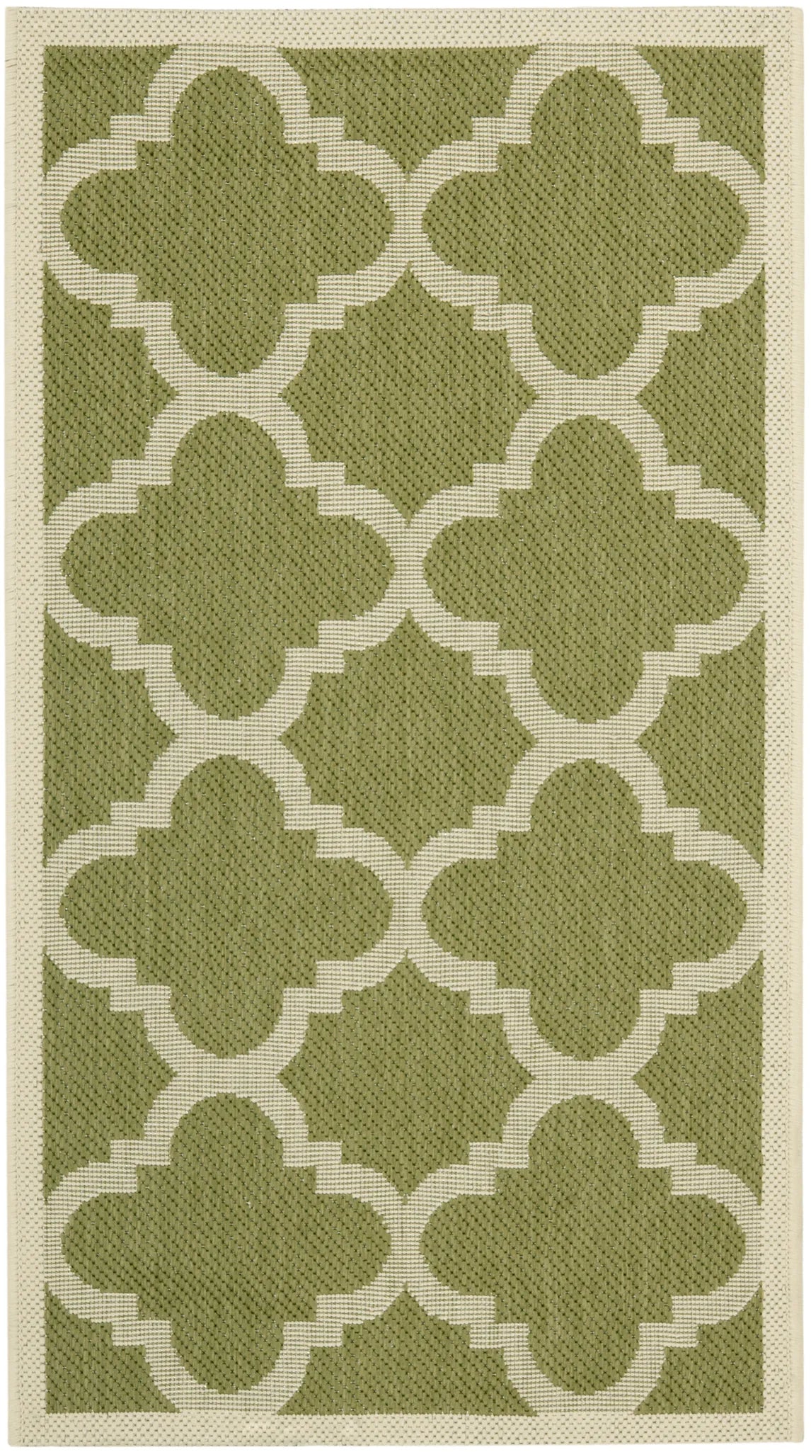Safavieh Courtyard 2'-0" x 3'-7" Rug in Green / Beige